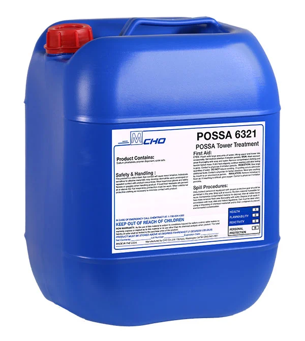 POSSA 6321 เคมีป้องกันตะกรัน สนิม สำหรับระบบคูลลิ่งทาวเวอร์ ชิลเลอร์ บริษัท เฟิสท์เฟิร์มยูไนเต็ด จำกัด